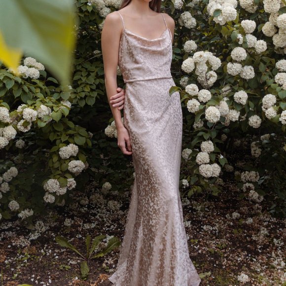 Jenny Yoo Dahlia Whisper Blue Dress - Picture 2 of 6